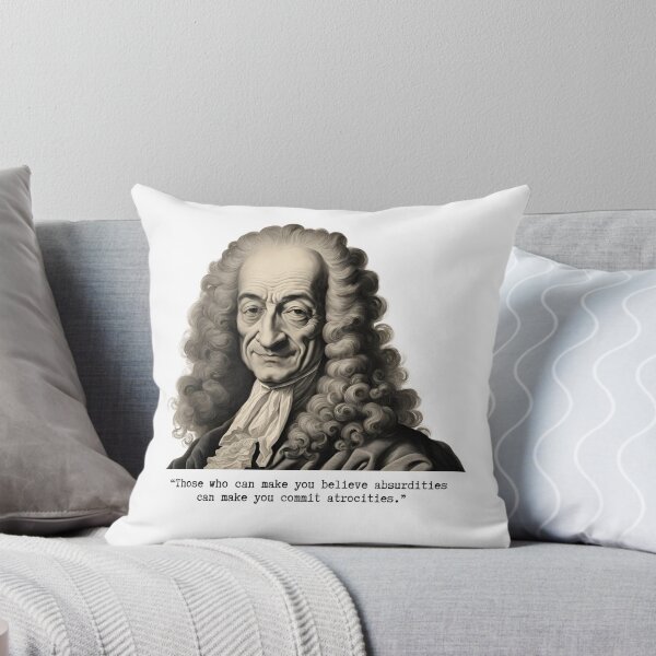 Item preview, Quote by Voltaire: "Believe absurdities, commit atrocities"  designed and sold by Filologica.