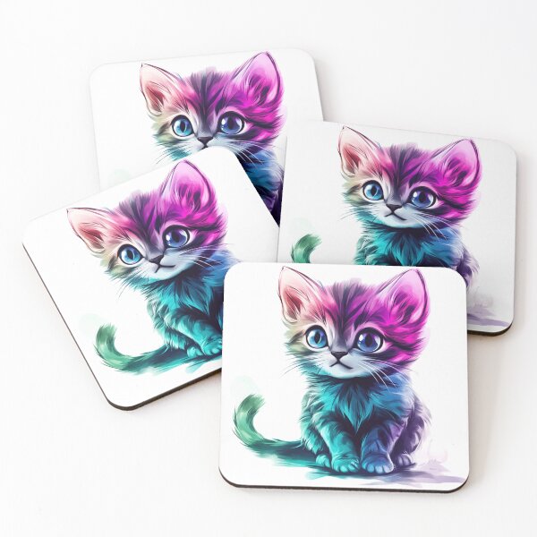 Item preview, Cute Baby Colorfull Cat  designed and sold by InkDreamMotion.