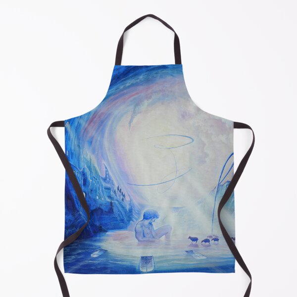 Item preview, Water Shepherd - Shepherd with sheep on a lake designed and sold by art paintings.