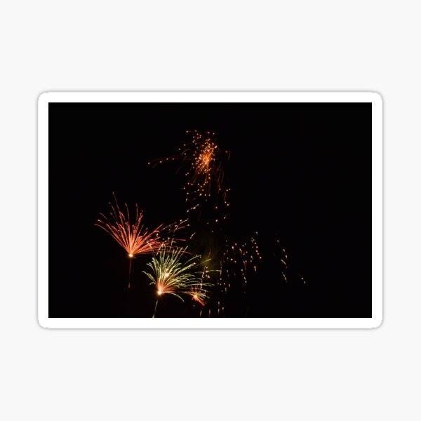 Fire works II Sticker