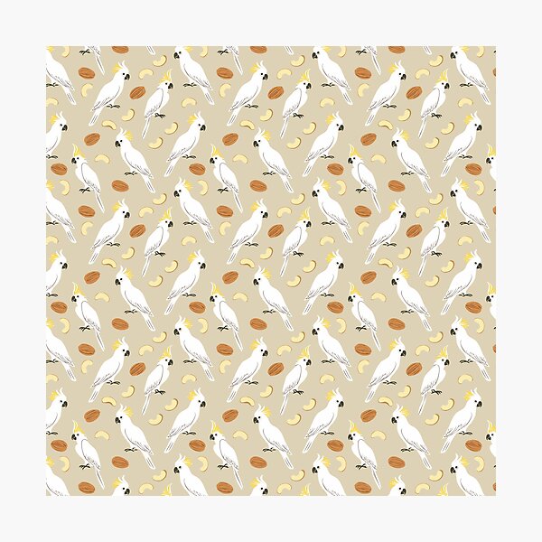 Item preview, Cute Cockatoo and Nuts designed and sold by maxxie-pod.