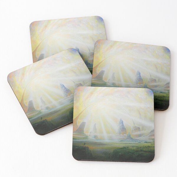 Item preview, Insertion - Rays of light over a fantasy land designed and sold by art paintings.