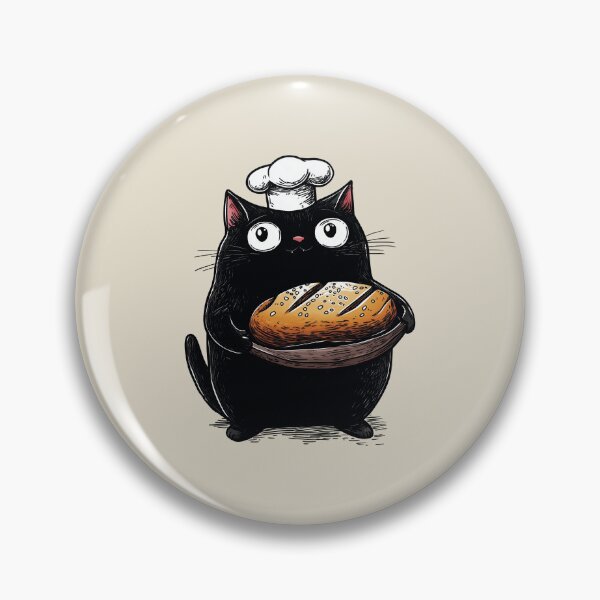 Item preview, Baker Cat, Gift for Cooks, Vintage designed and sold by OrenjiArtShop.