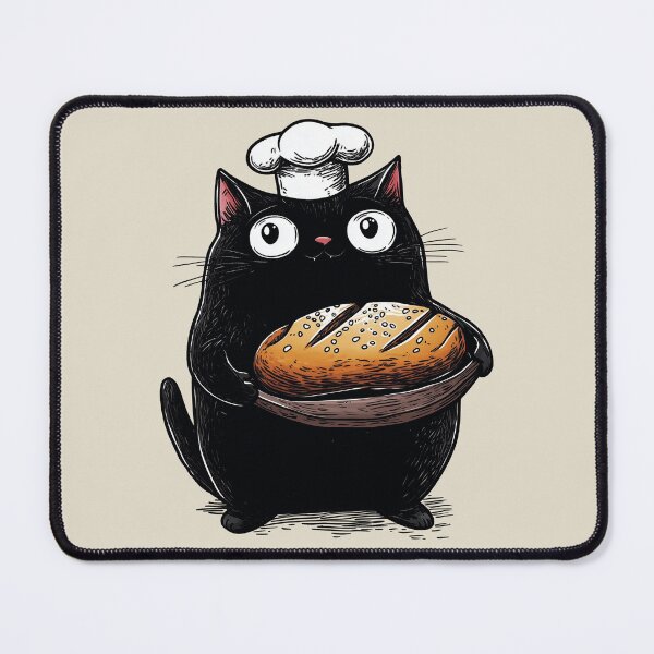 Item preview, Baker Cat, Gift for Cooks, Vintage designed and sold by OrenjiArtShop.