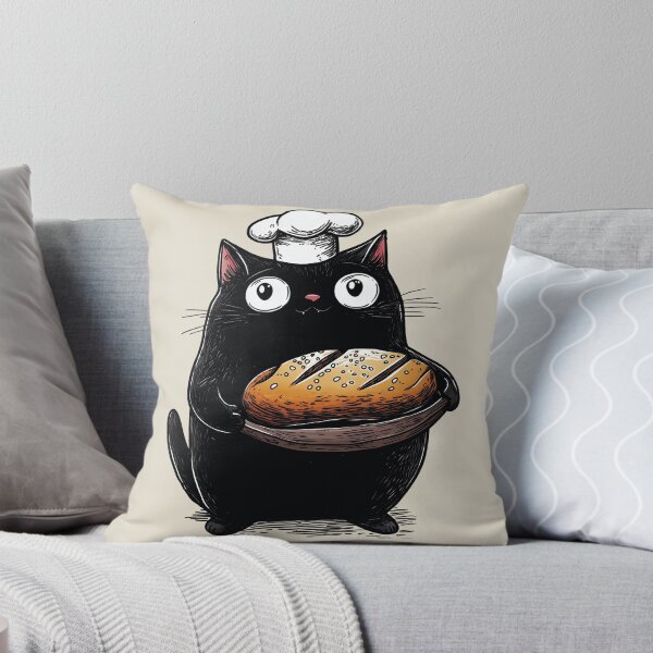 Item preview, Baker Cat, Gift for Cooks, Vintage designed and sold by OrenjiArtShop.