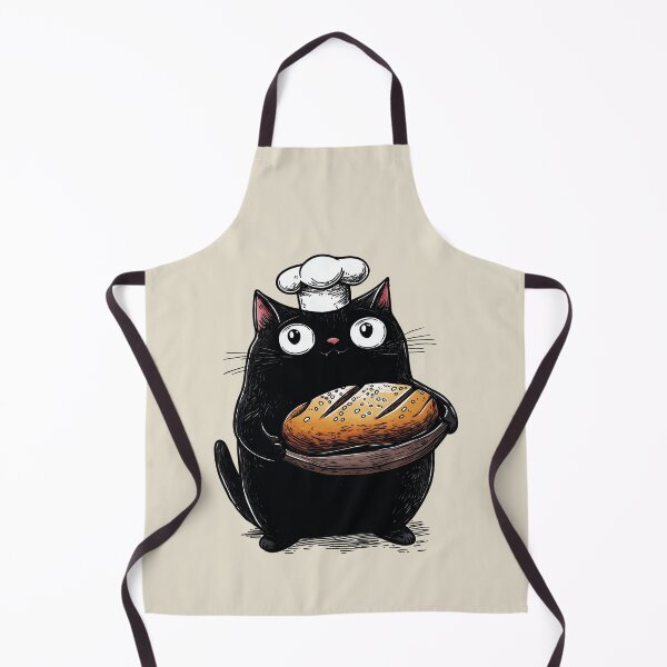 Item preview, Baker Cat, Gift for Cooks, Vintage designed and sold by OrenjiArtShop.