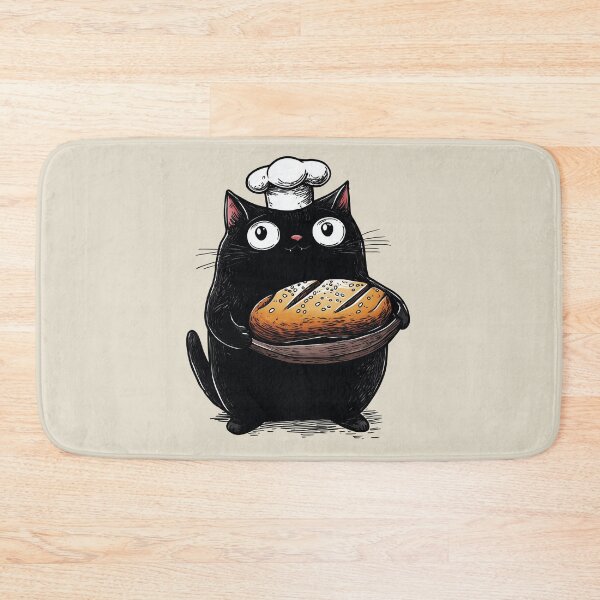 Item preview, Baker Cat, Gift for Cooks, Vintage designed and sold by OrenjiArtShop.