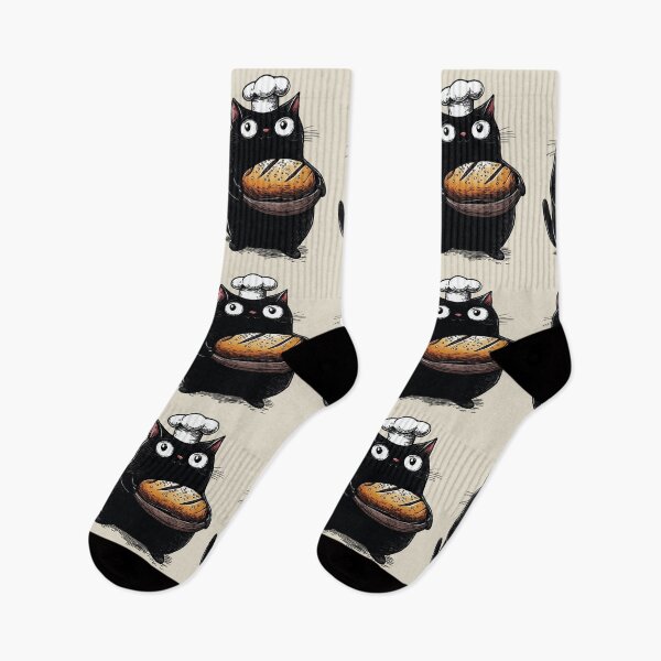 Item preview, Baker Cat, Gift for Cooks, Vintage designed and sold by OrenjiArtShop.