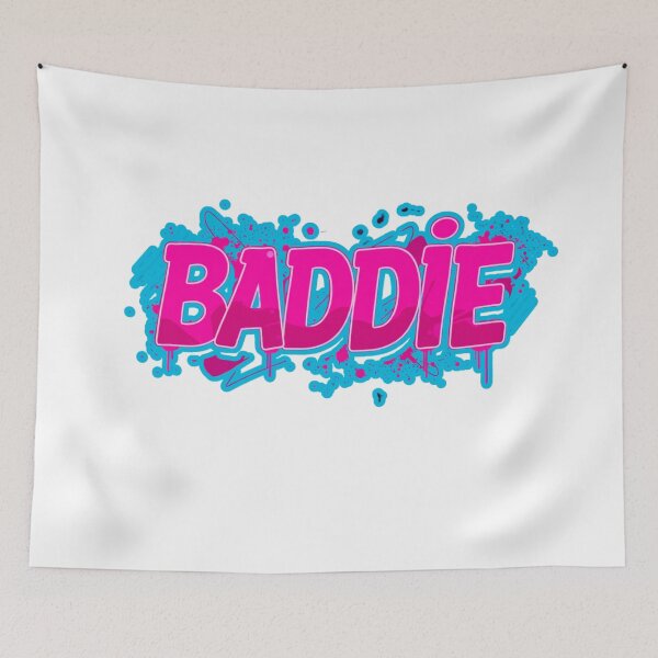 Item preview, BADDIE-pink and blue designed and sold by FitEnvy.