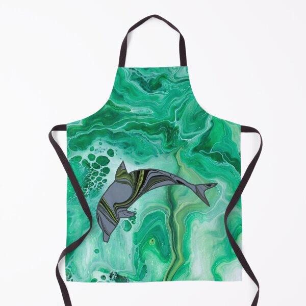 Item preview, Dolphin Diving - Flow Art / Pour Painting - jdp-07-0004 designed and sold by ANomadDesigns.