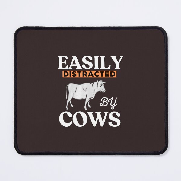 Vista previa del artículo con la obra «Distraído fácilmente por las vacas», diseñado y vendido por TheCatmeow2000.