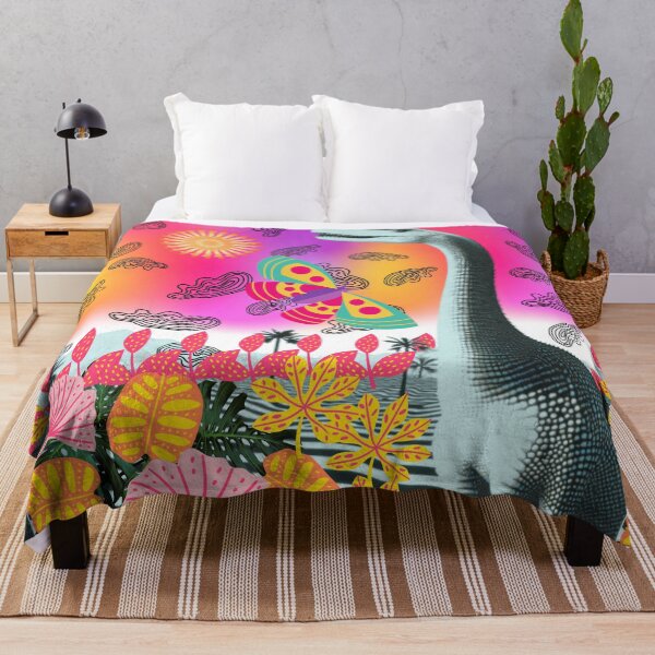 Item preview, Groovy Long Neck – Psychedelic Dinosaur Pop Art designed and sold by Molly's Gone Mad .