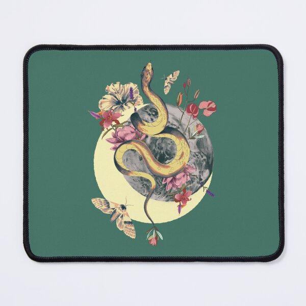 Item preview, Snake, Moon, Flowers and Earth Illustration – A Stunning Visual Fusion designed and sold by Pandositive.