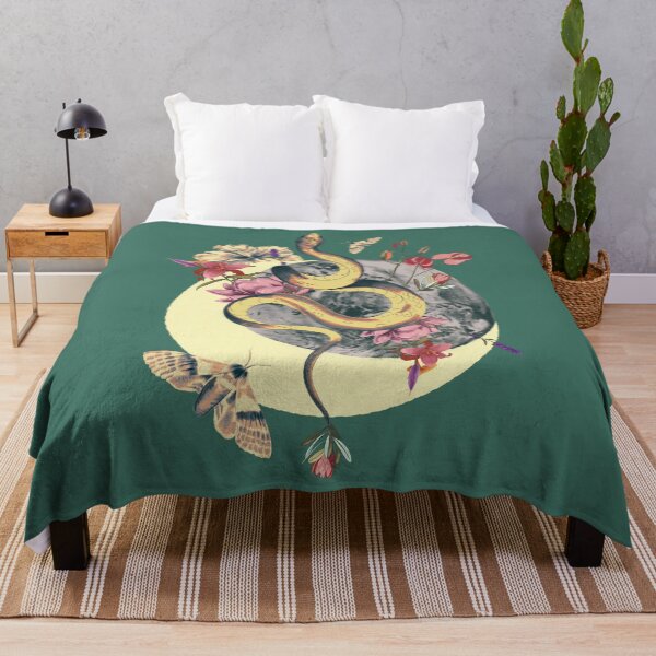 Item preview, Snake, Moon, Flowers and Earth Illustration – A Stunning Visual Fusion designed and sold by Pandositive.