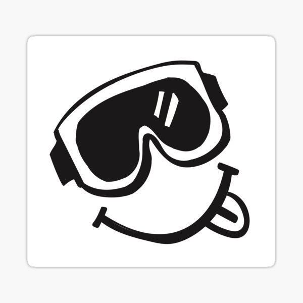 Item preview, Silly Skier Sticker designed and sold by UnstuckStickers.