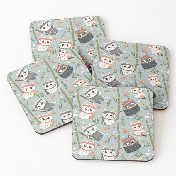 Item preview, ninja cat pattern designed and sold by Anime9122.