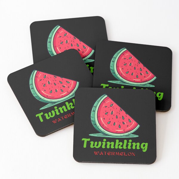 Item preview, Twinkling Watermelon – Retro Summer Fruit Illustration designed and sold by DARK_NOVA.