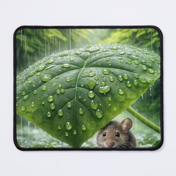 Item preview, Scared Mouse In a Rainstorm designed and sold by Maria Dryfhout.