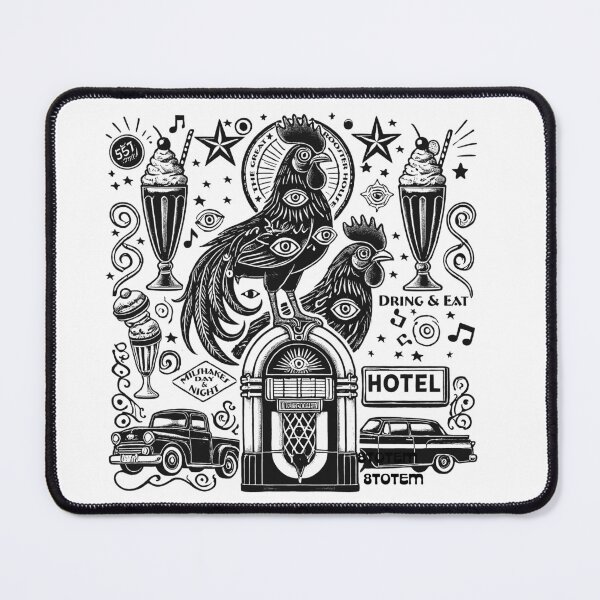 Item preview, Roosters Rockin’ the Retro Diner 50's style designed and sold by 8Totem.