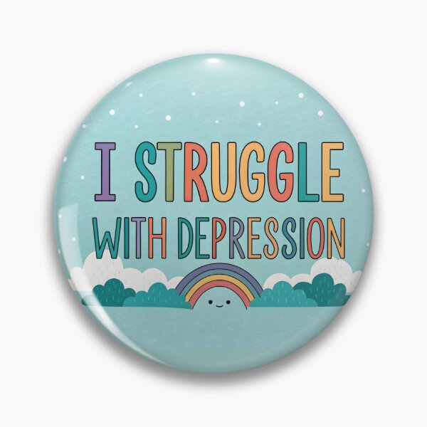 Item preview,  I Struggle with Depression – Mental Health Awareness designed and sold by HoneyNutCrisis.