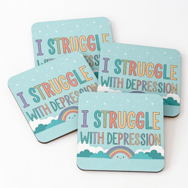 Item preview,  I Struggle with Depression – Mental Health Awareness designed and sold by HoneyNutCrisis.
