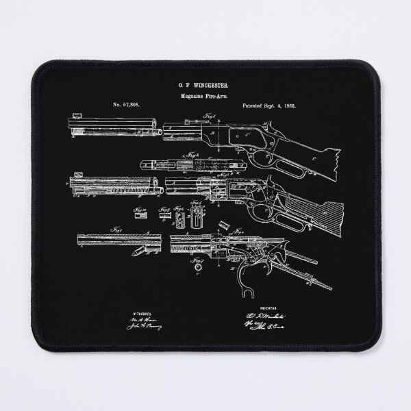 Item preview, 1866 Lever-Action Rifle Patent – Vintage Wild West Firearm Design designed and sold by Printy Style.