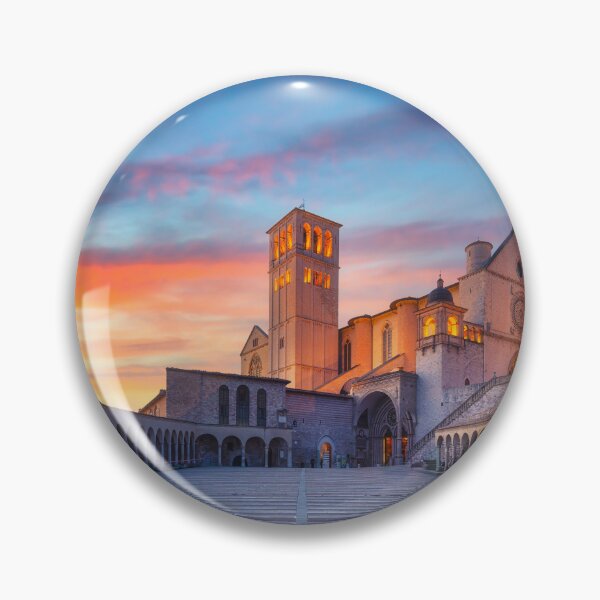 Item preview, Basilica of Saint Francis of Assisi at Sunset – Umbria, Italy designed and sold by Stefano Orazzini.