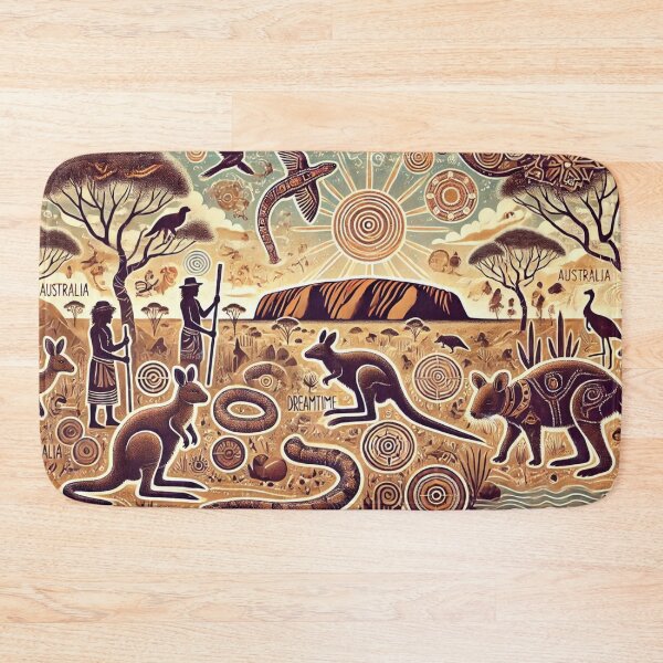 Item preview, "Dreamtime: Aboriginal Art Inspired Australian Wildlife and Culture" designed and sold by Macajuba Design .