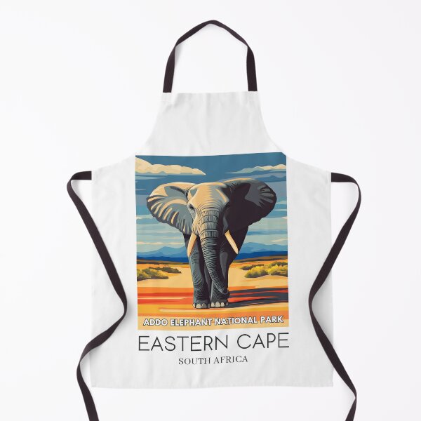 Item preview, A Pop Art Travel Print of Addo Elephant National Park - South Africa designed and sold by StudioRedKoala.