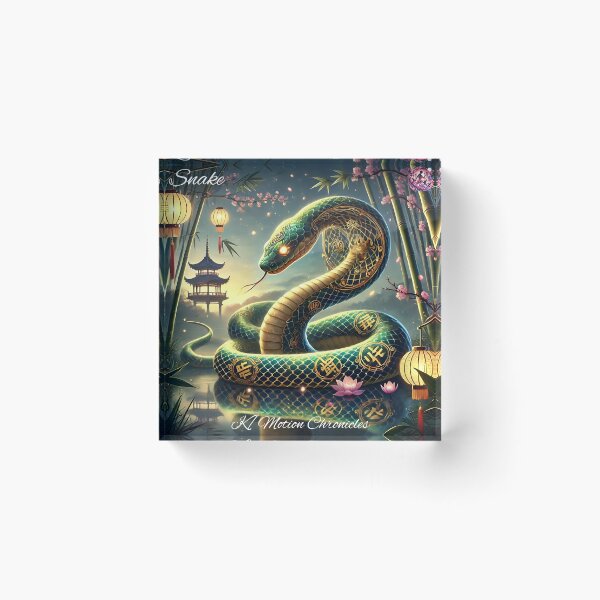 Item preview, Celestial Snake - KMotionChronicles Chinese Zodiac Art" designed and sold by KMChronicles.