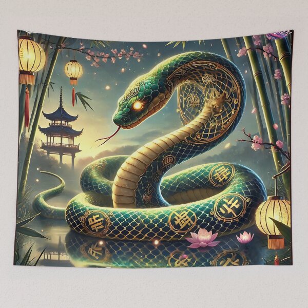 Item preview, Celestial Snake - KMotionChronicles Chinese Zodiac Art" designed and sold by KMChronicles.