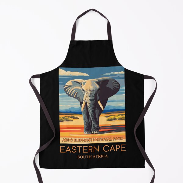 Item preview, A Pop Art Travel Print of Addo Elephant National Park - South Africa designed and sold by StudioRedKoala.
