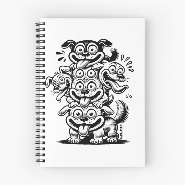 Item preview, Happy dos in a pile designed and sold by 8Totem.