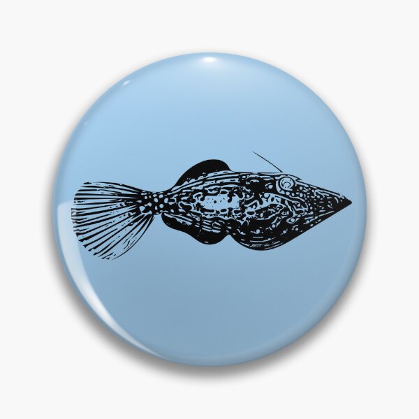 Item preview, Scrawled Filefish Black Design designed and sold by designsasstultd.