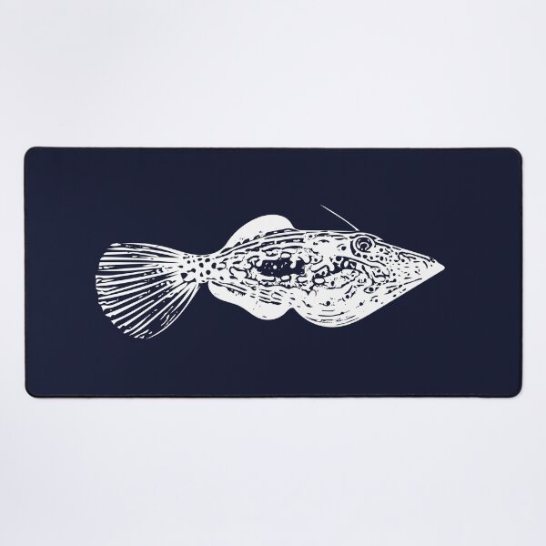 Item preview, Scrawled Filefish White Design  designed and sold by designsasstultd.