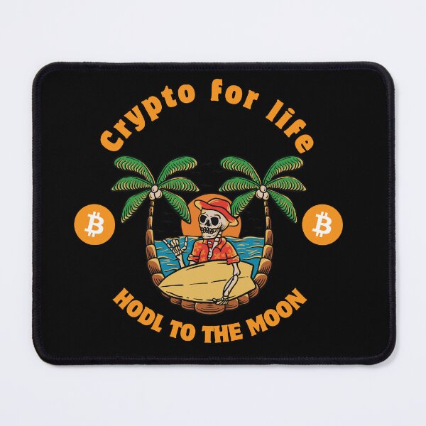 Item preview, Crypto Skeleton is Surfing for Bitcoin designed and sold by Design-by-James.