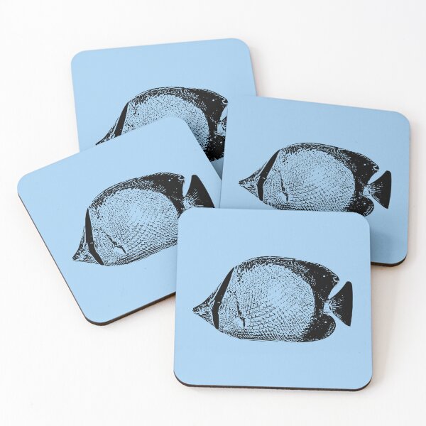 Item preview, Spotfin Butterflyfish Black Design  designed and sold by designsasstultd.