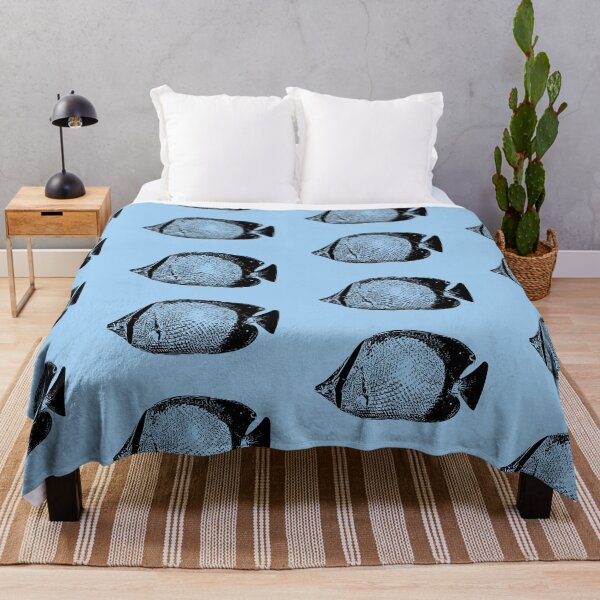 Item preview, Spotfin Butterflyfish Black Design designed and sold by designsasstultd.