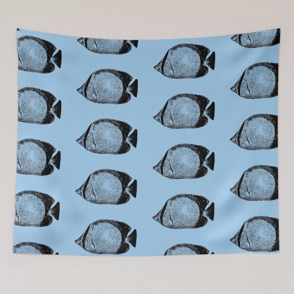 Item preview, Spotfin Butterflyfish Black Design  designed and sold by designsasstultd.
