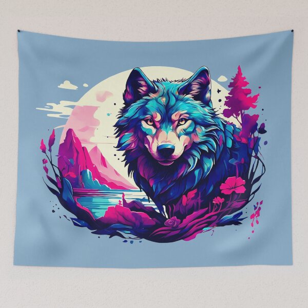 Item preview, Mystic Wolf in Wilderness designed and sold by Illustrobe.