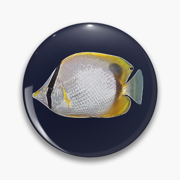 Item preview, Spotfin Butterflyfish White Alternate Design  designed and sold by designsasstultd.