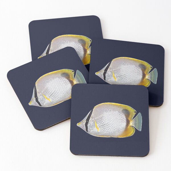Item preview, Spotfin Butterflyfish White Alternate Design  designed and sold by designsasstultd.