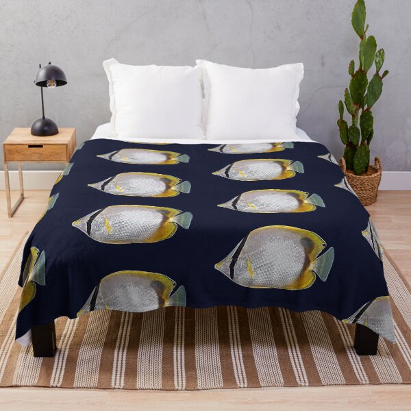 Item preview, Spotfin Butterflyfish White Alternate Design  designed and sold by designsasstultd.
