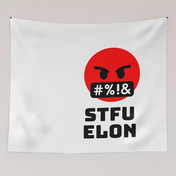 Item preview, STFU Elon black designed and sold by KATKattalestv.
