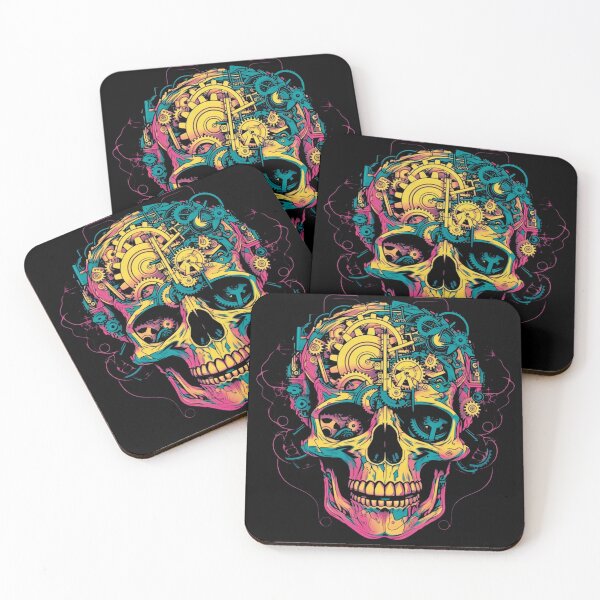 Item preview, Psychedelic Mechanical Skull designed and sold by Ferraz-Vision.