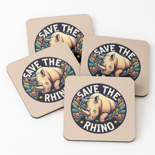Item preview, Save The Rhino designed and sold by Myra365Art.