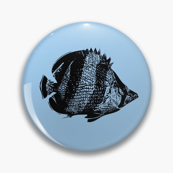 Item preview, Banded Butterflyfish Black Design  designed and sold by designsasstultd.