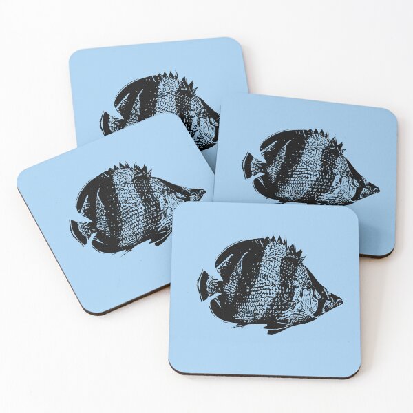 Item preview, Banded Butterflyfish Black Design  designed and sold by designsasstultd.