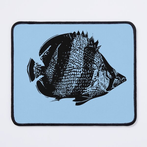 Item preview, Banded Butterflyfish Black Design designed and sold by designsasstultd.