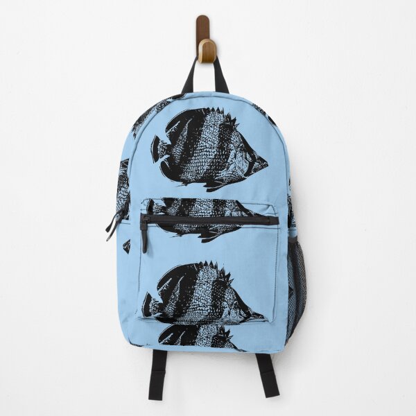 Item preview, Banded Butterflyfish Black Design designed and sold by designsasstultd.